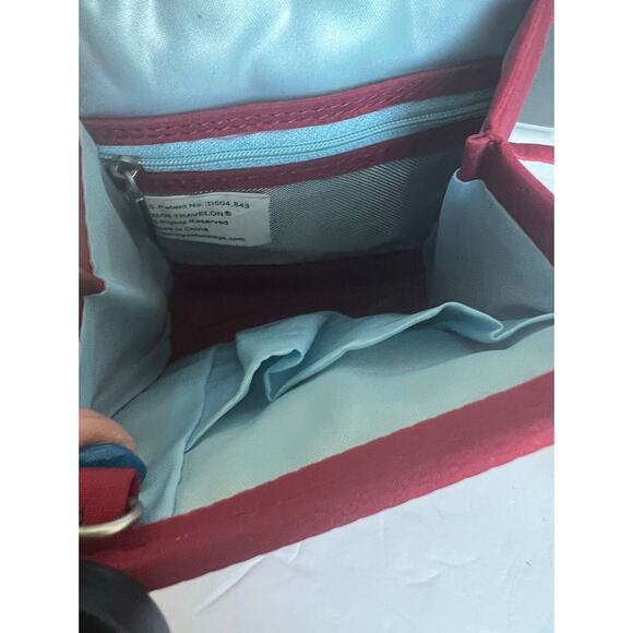 Travelon Travel Red Nylon Polyester Multi Pocket/Slot Crossbody Purse Fanny Pack - Picture 7 of 12